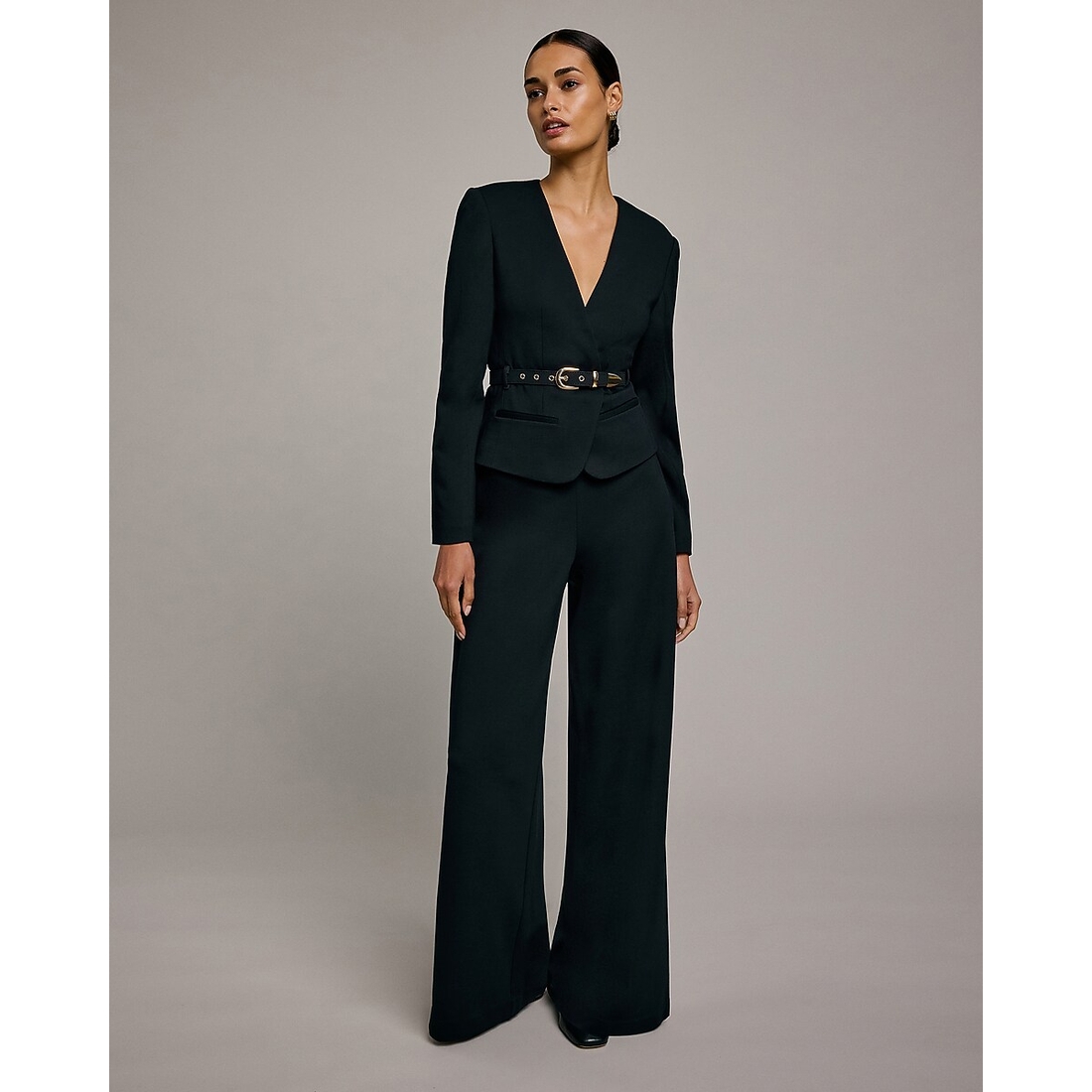 Express Pull-on High Waisted Wide Leg Pant in Signature Ponte