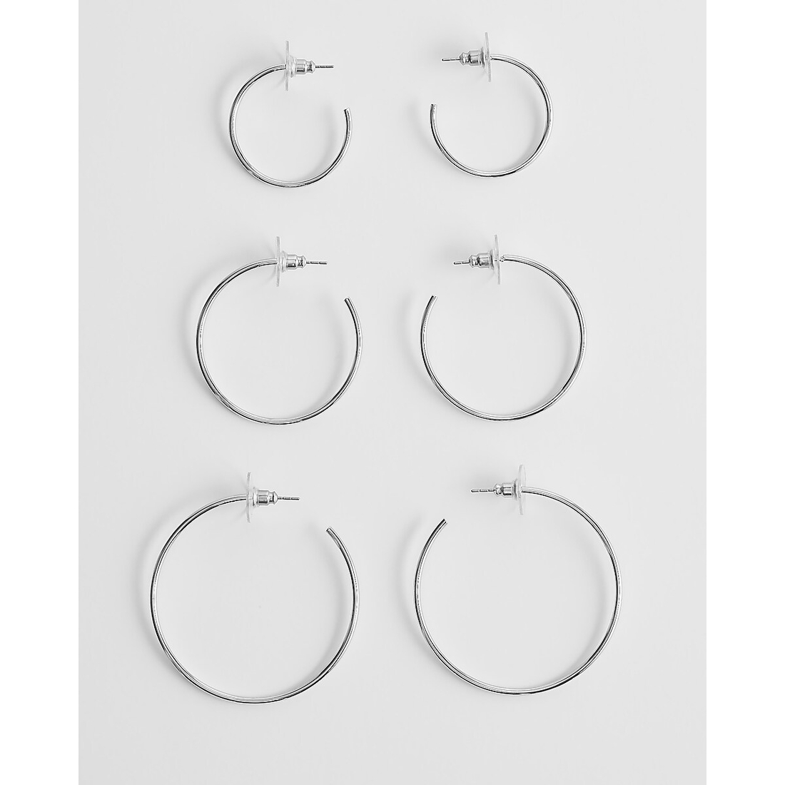 Express Variety 3 Pack Large Hoop Earrings