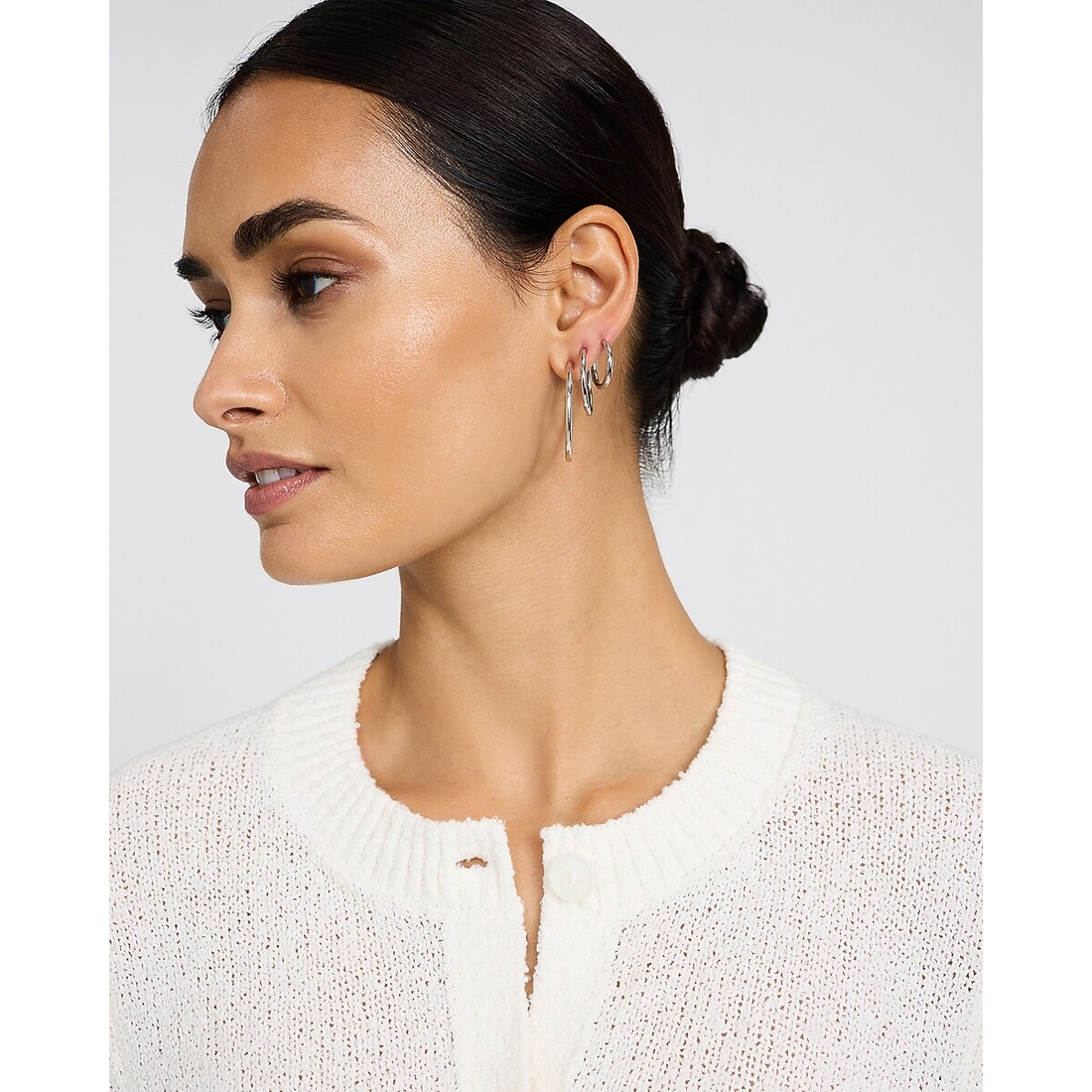Express Silver Variety 3 Pack Hoop Earrings