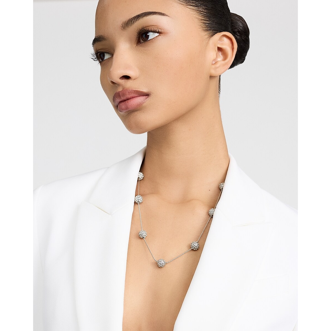Express Pave Pearl Necklace