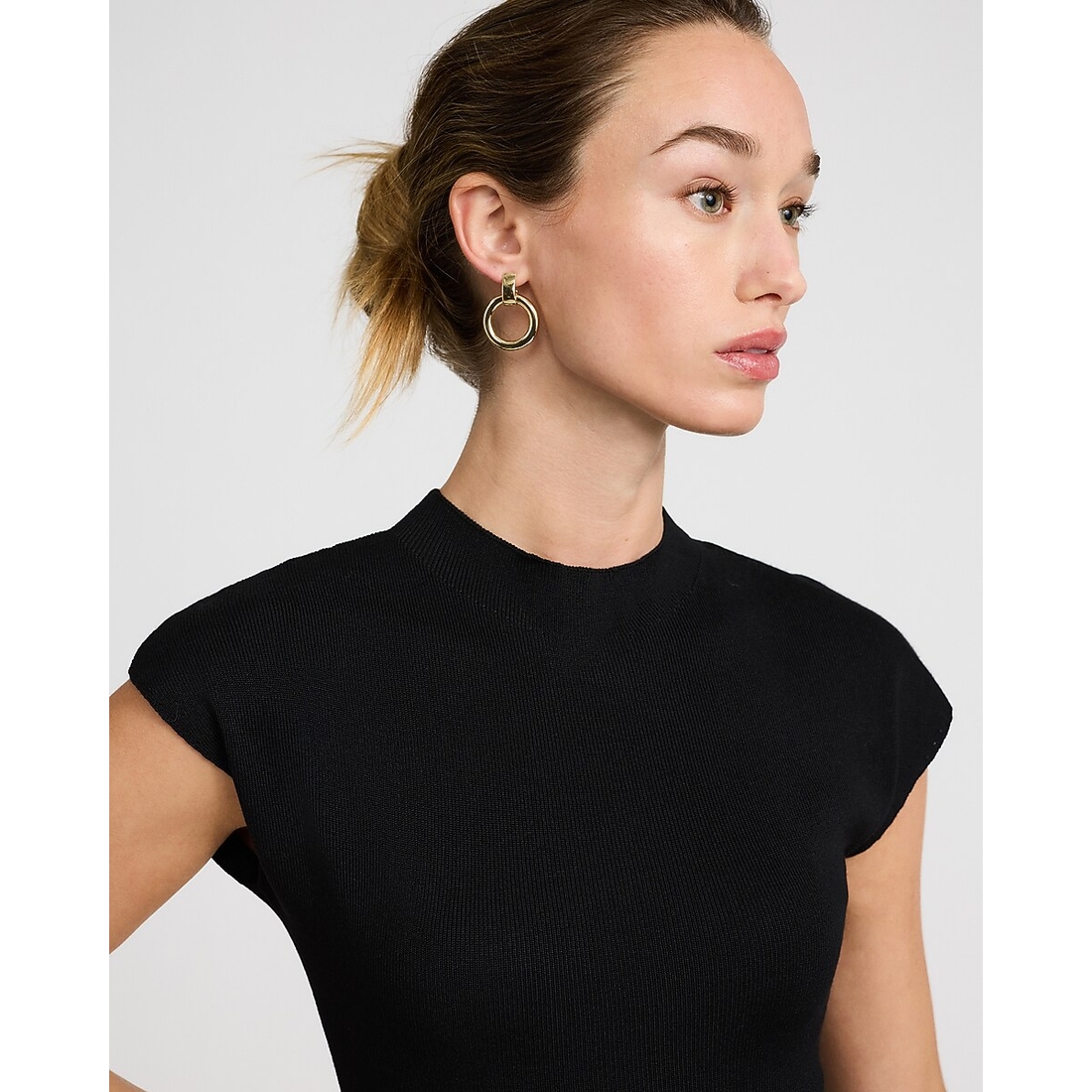 Express Hoop Drop Earrings