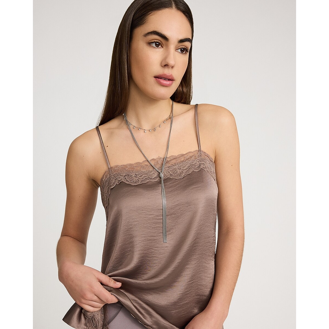 Express Fringe Knot Charm Necklace