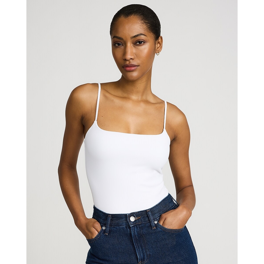 Express Body Contour High Compression Scoop Neck Cami Bodysuit