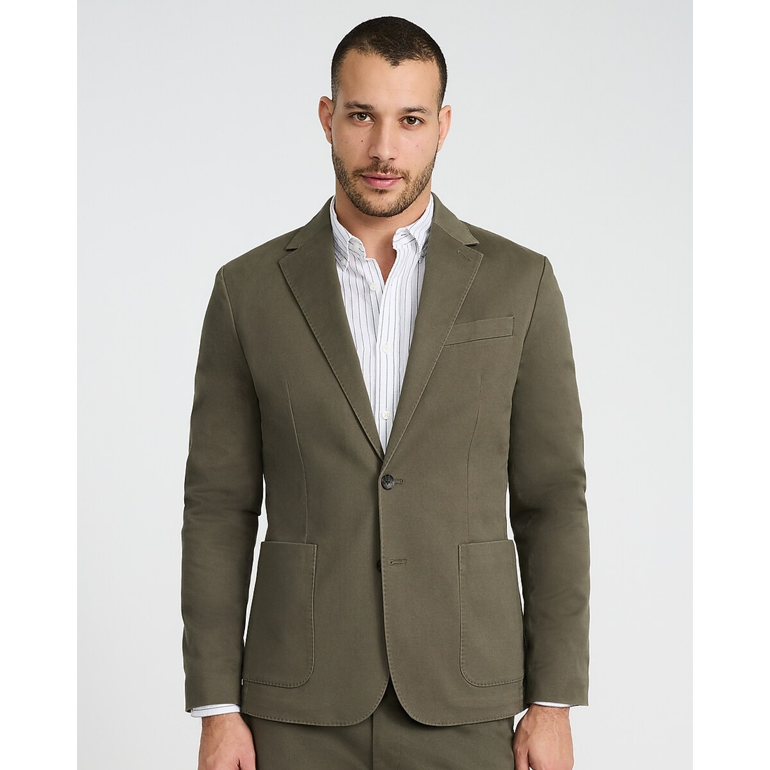 Express Slim Green Washable Chino Blazer