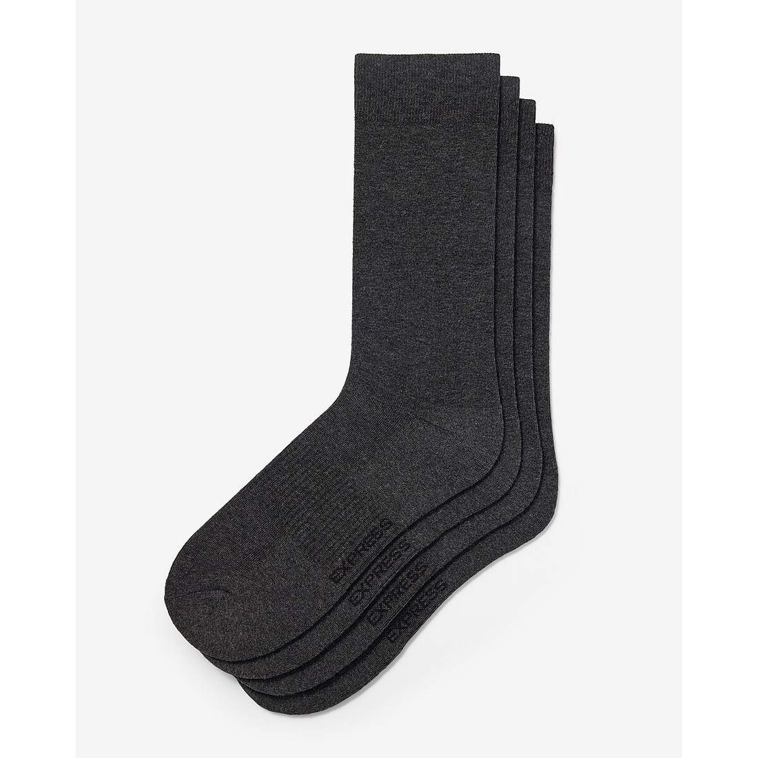 Express 2 Pack Charcoal Gray Dress Socks
