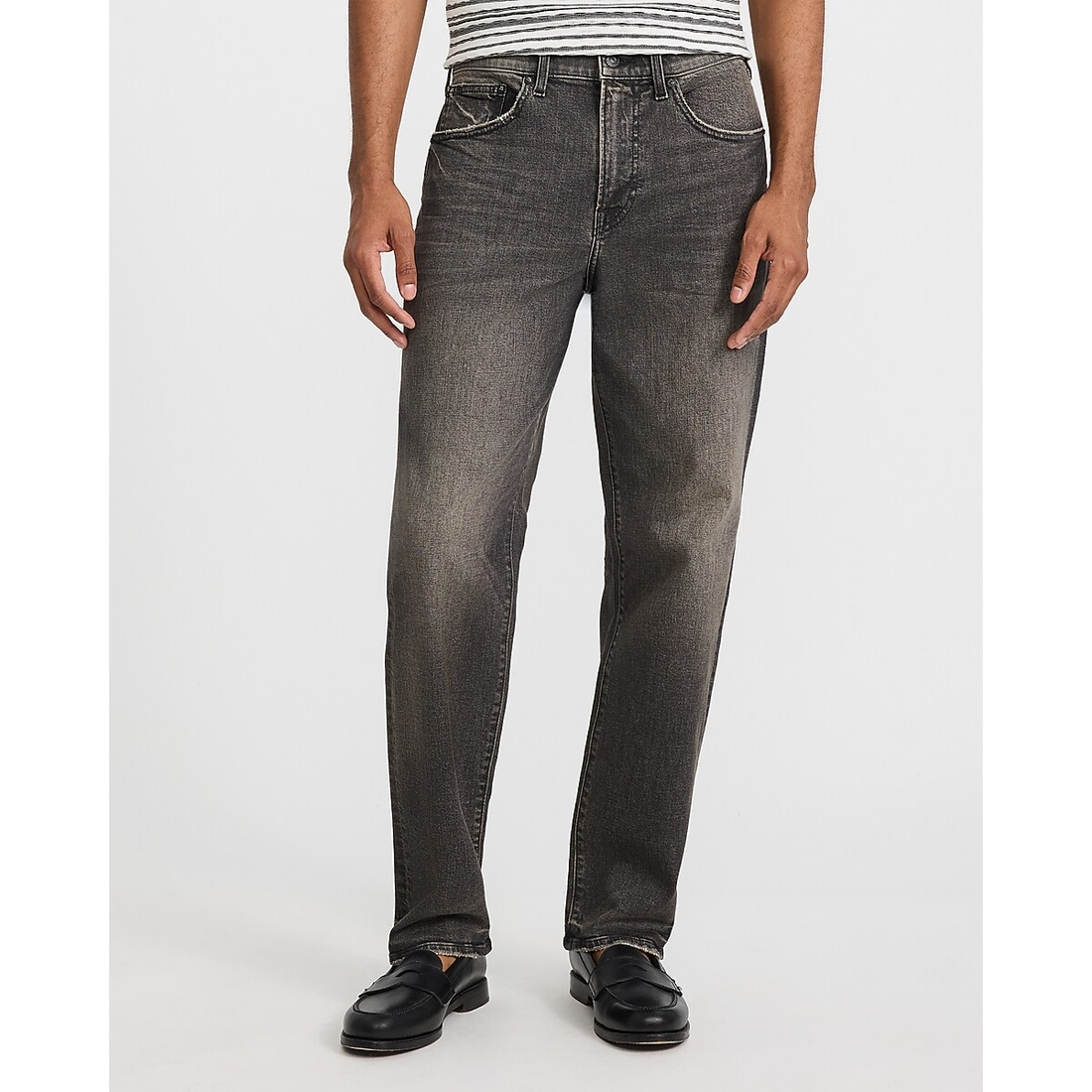Express Loose Washed Black Jeans