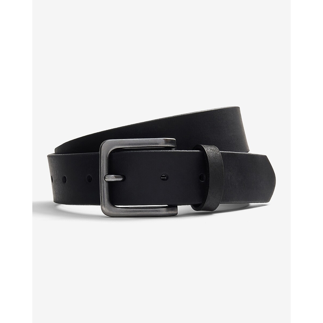 Express Black Leather Belt