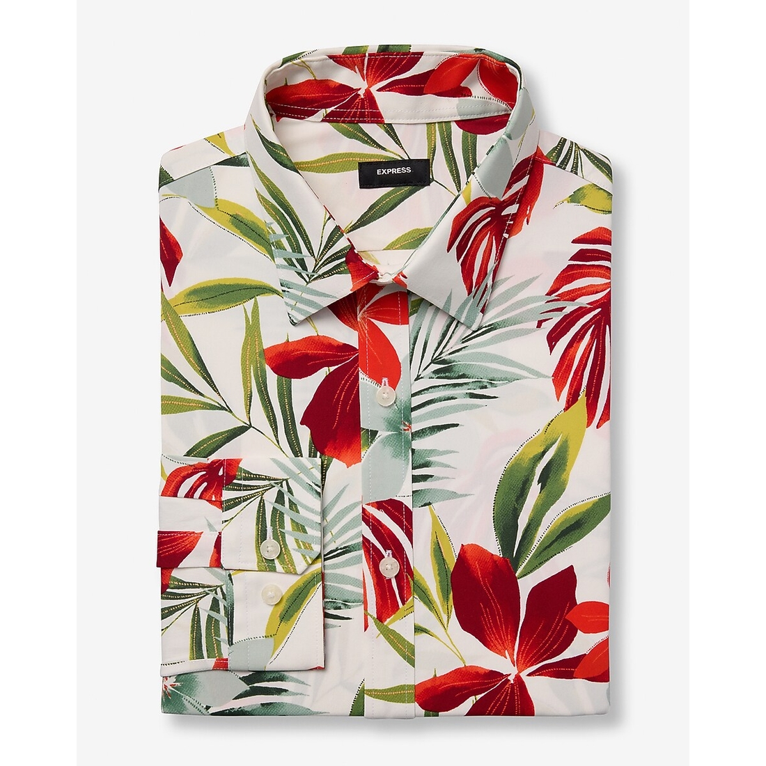 express slim dress shirts Slim Solid Cotton Stretch 1mx Dress Shirt