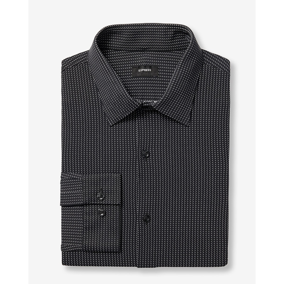 Express Slim Dash Striped Stretch Modern Tech 1MX Dress Shirt
