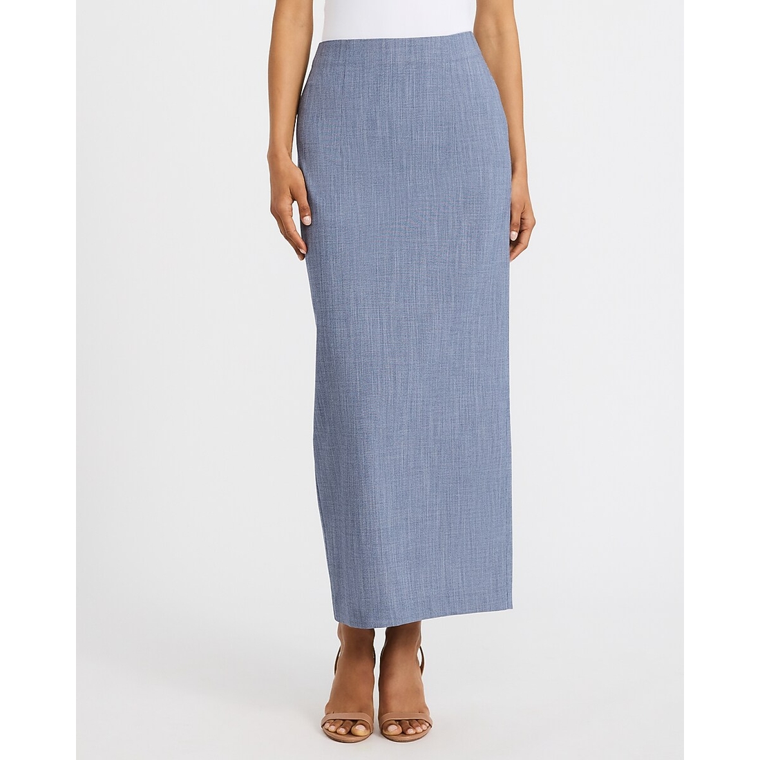 Express Lightweight Textured Super High Waisted Column Maxi Skirt