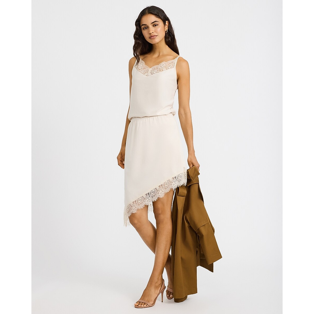 Express Lace Trim V-Neck Knit Cami
