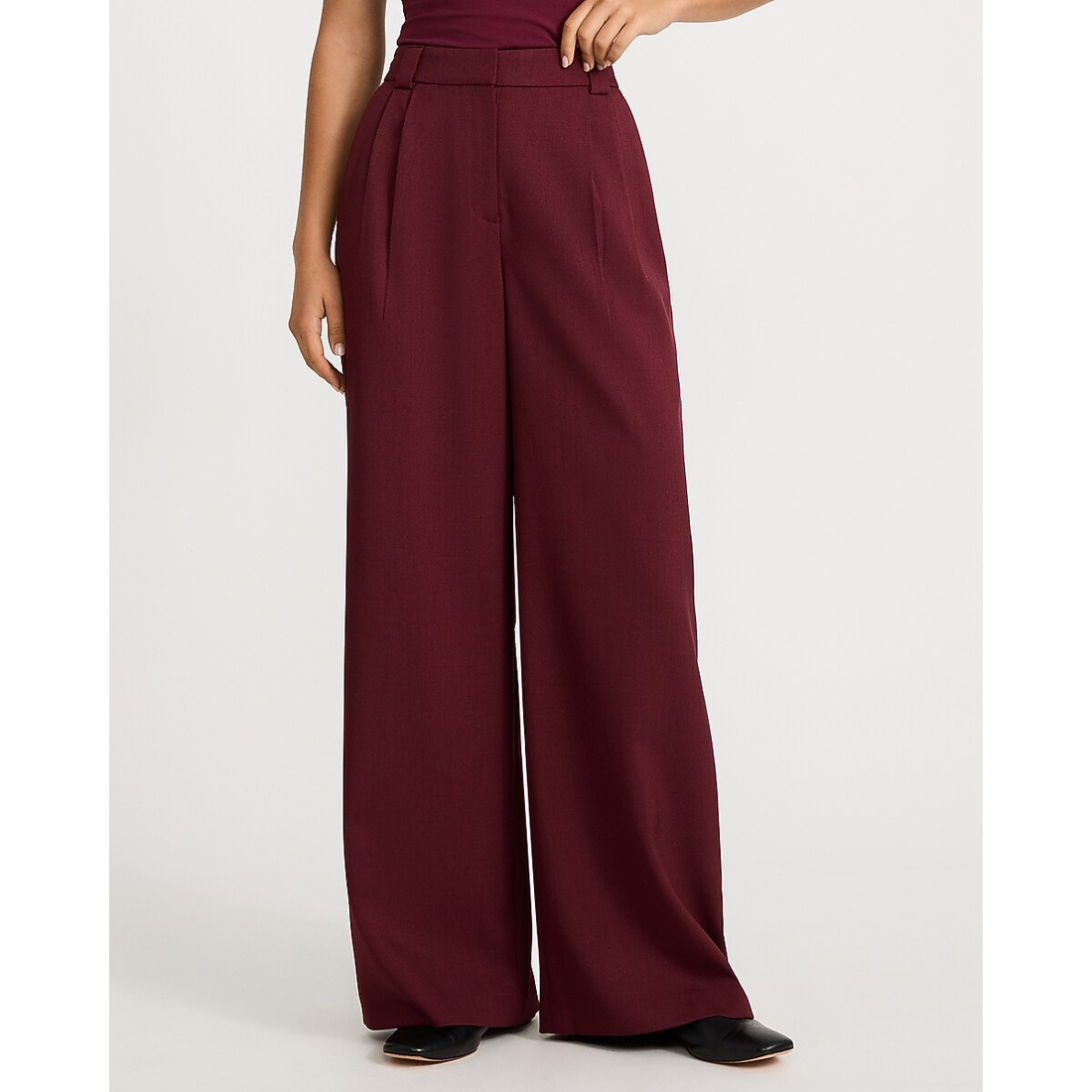 Express Twill High Waisted Relaxed Trouser