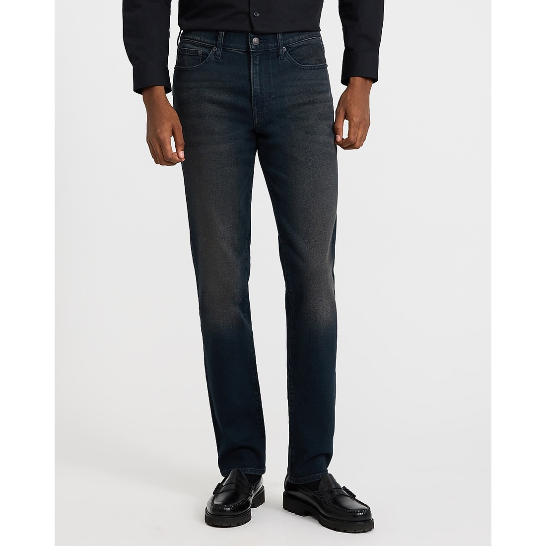 Express Slim Black Wash Jeans