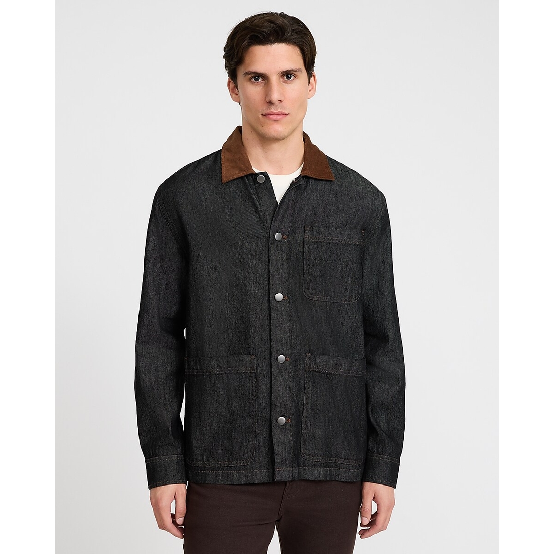 Express Denim Button Front Barn Jacket