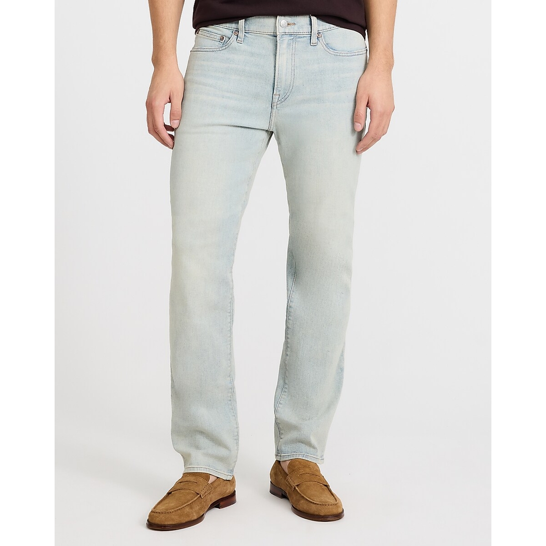 Express Straight Indigo Light Wash Jeans