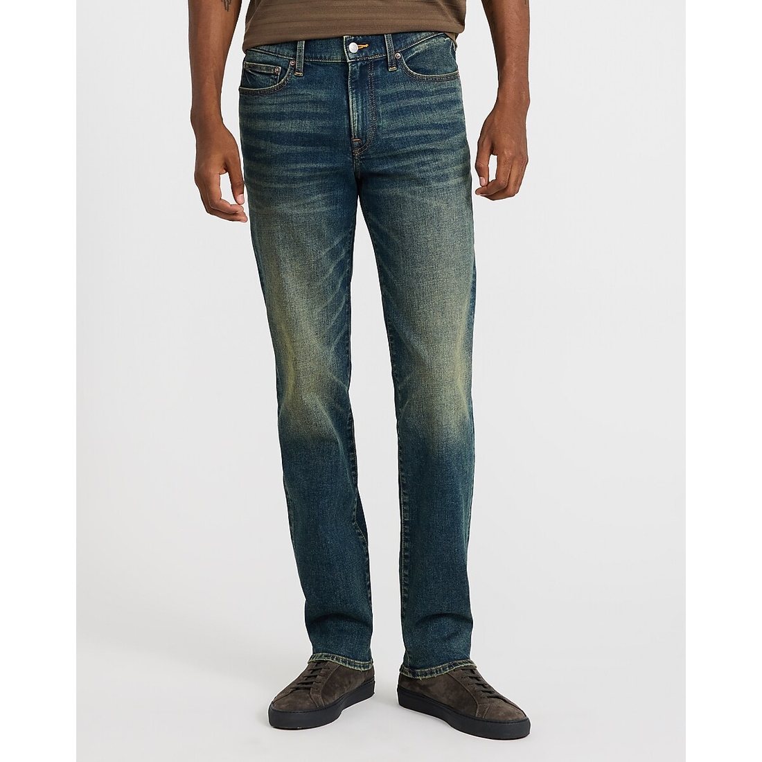 Express Slim Straight Dark Wash Jeans