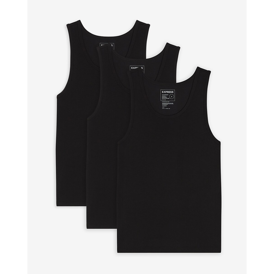 Express 3 Pack Supersoft Crew Neck Tanks