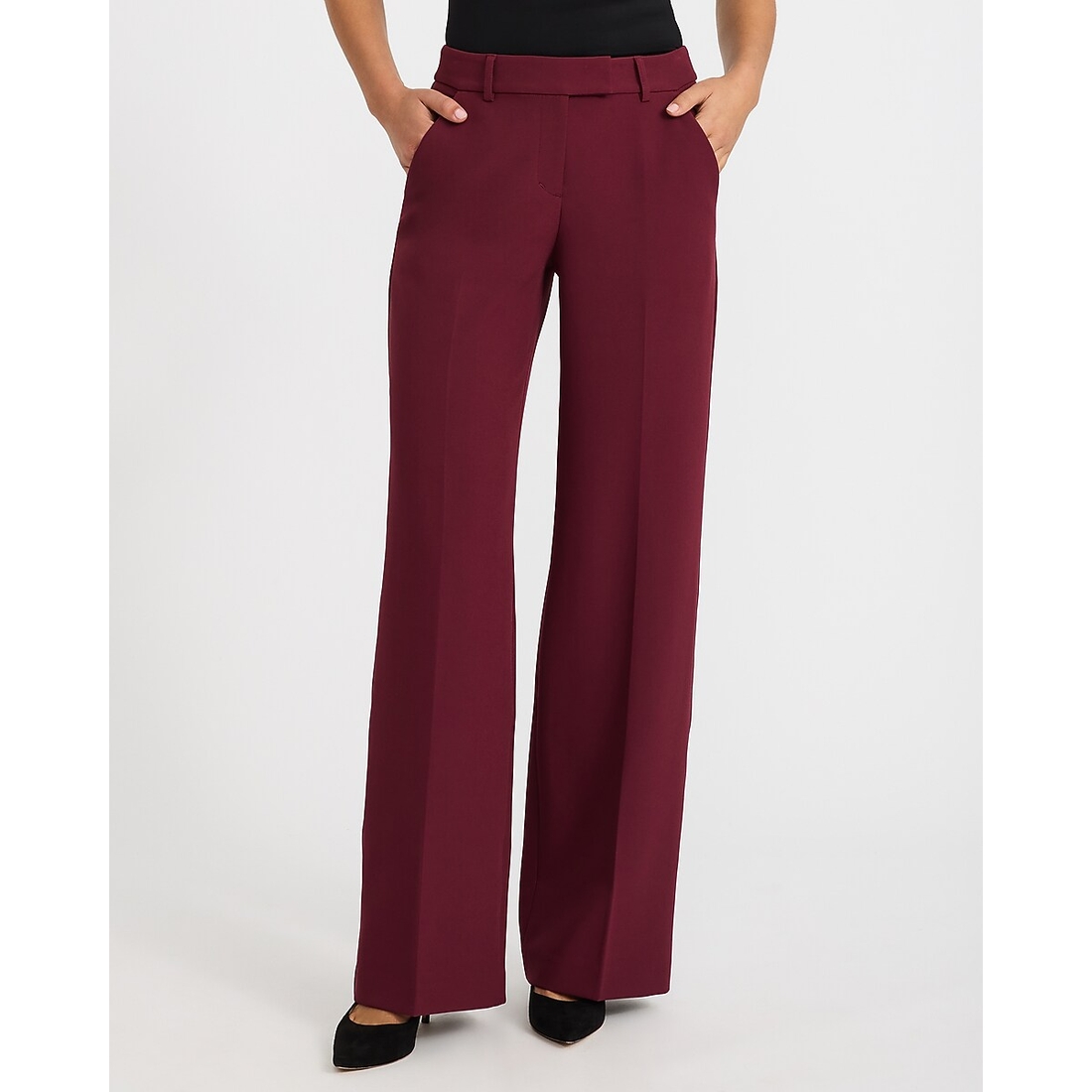 Express Editor Mid Rise Trouser in Signature Stretch