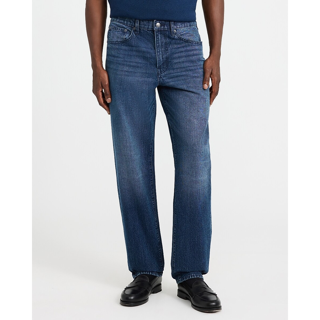 Express Loose Dark Wash Jeans