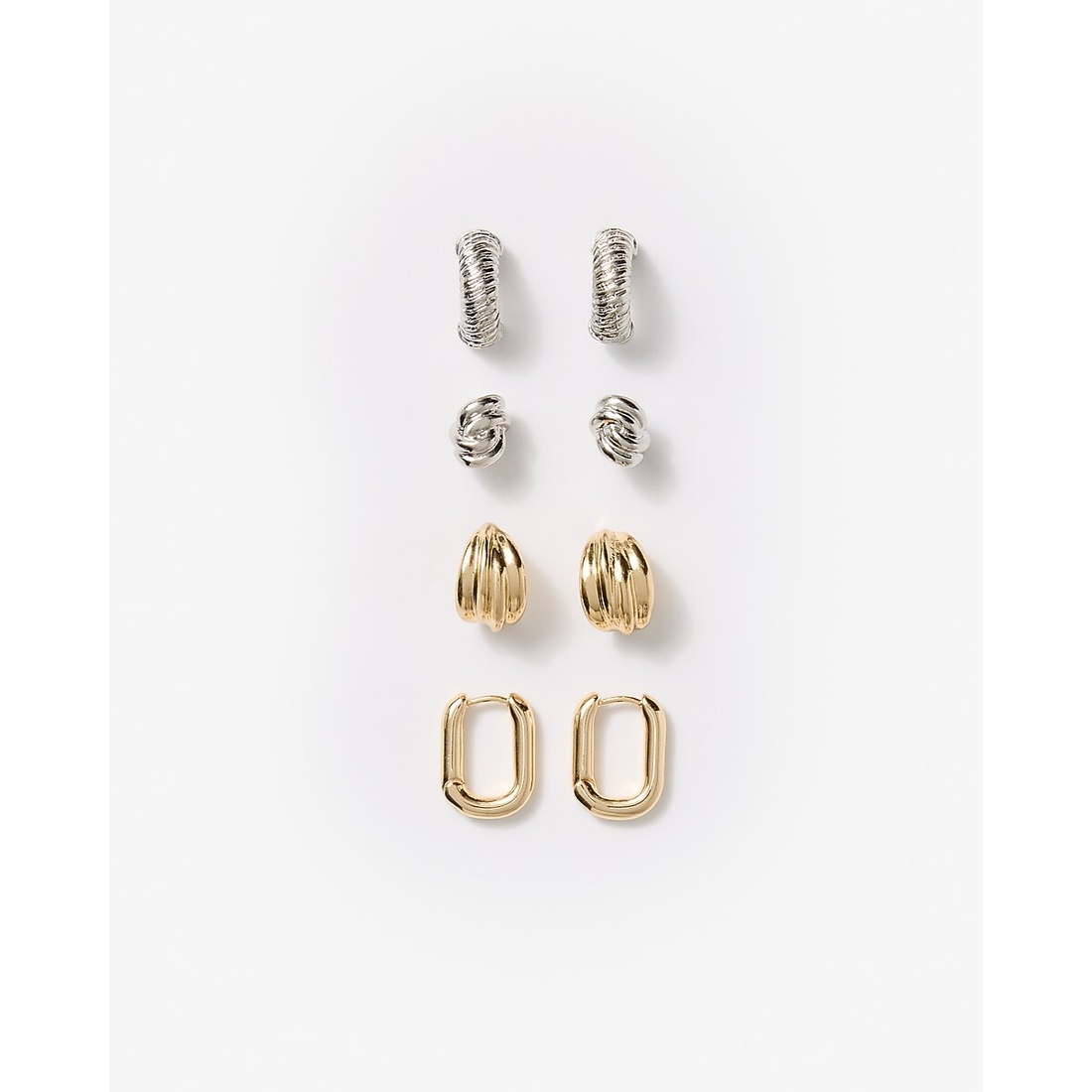 Express Variety Mixed Metal 4 Pack Earrings