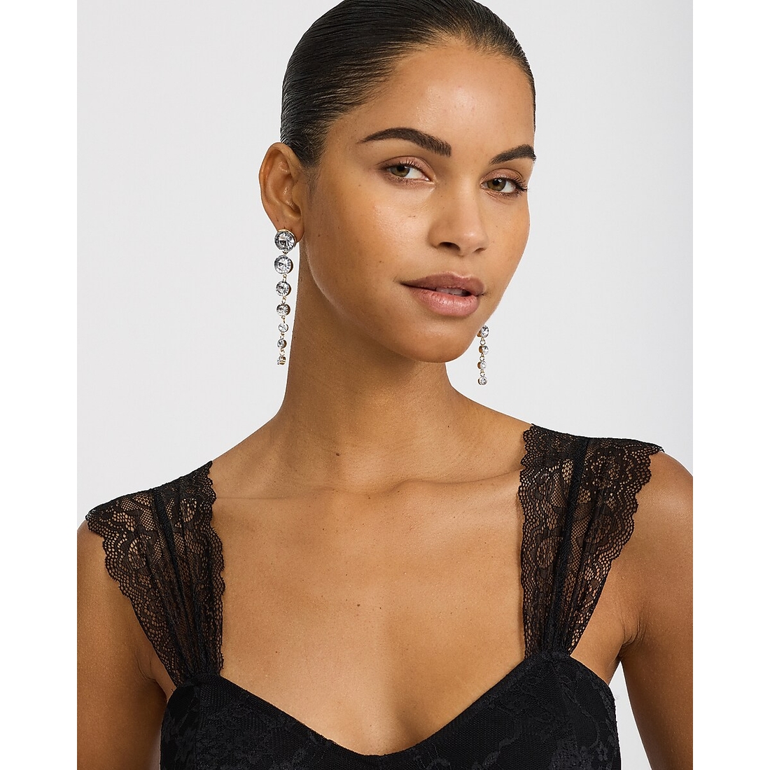 Express 7-Stone Drop Statement Earrings