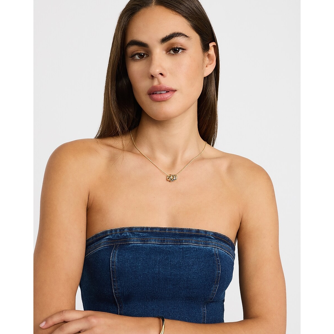 Express Mixed Metal Beaded Necklace