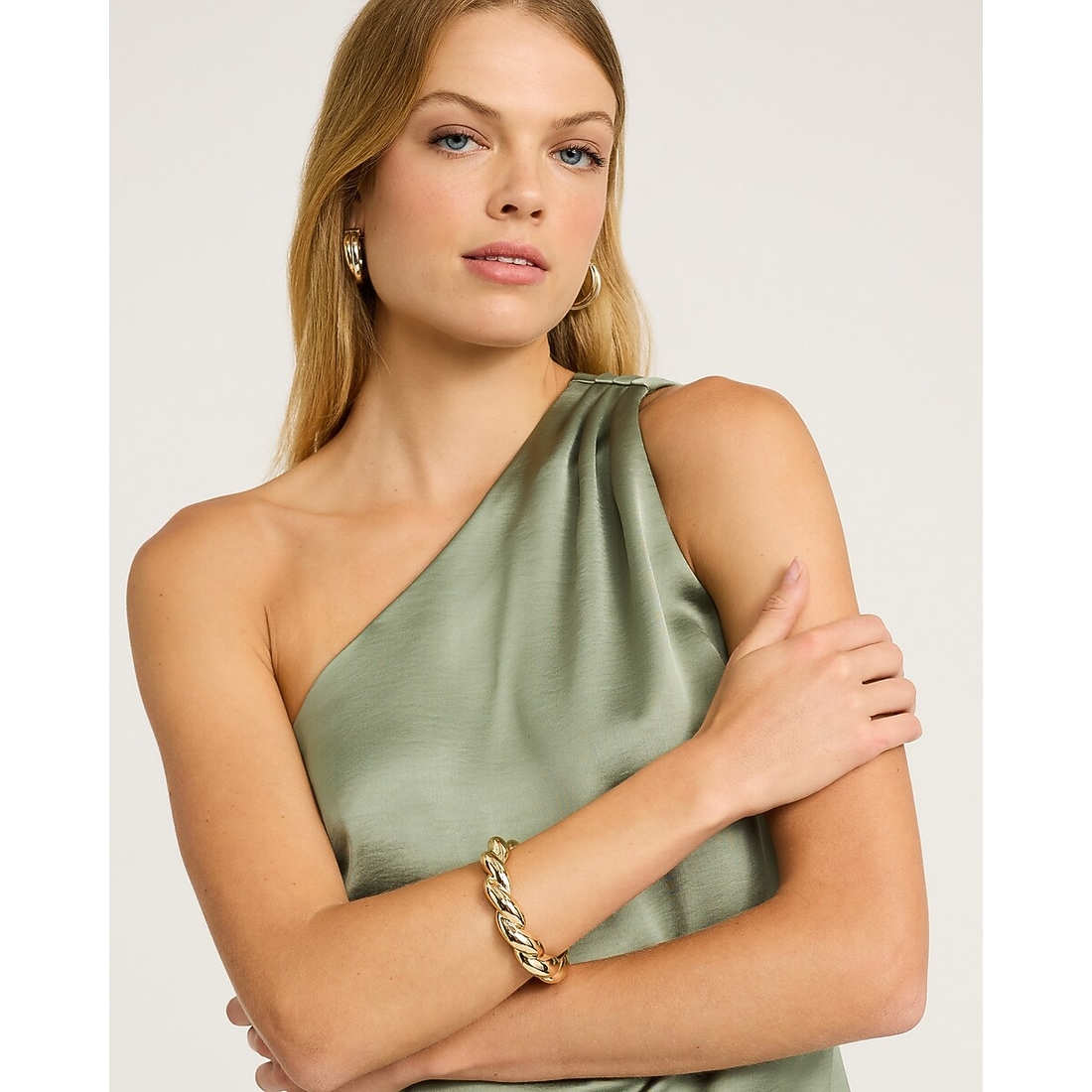 Express Twisted Gold Bangle Bracelet