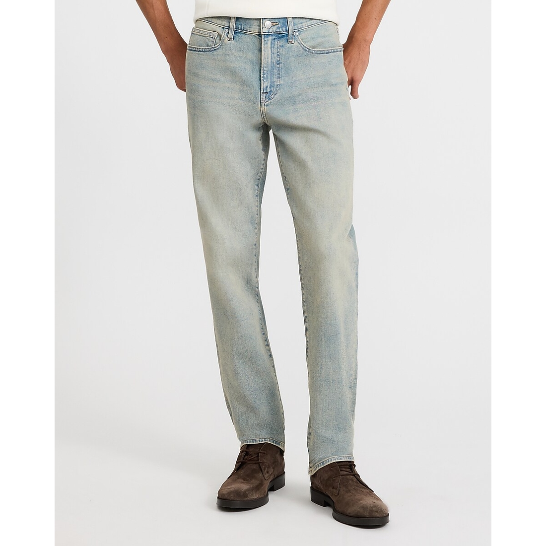 Express Straight Light Wash Jeans