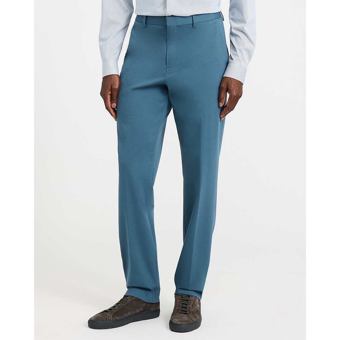 Express Slim Blue Comfort Stretch Tech Suit Pant