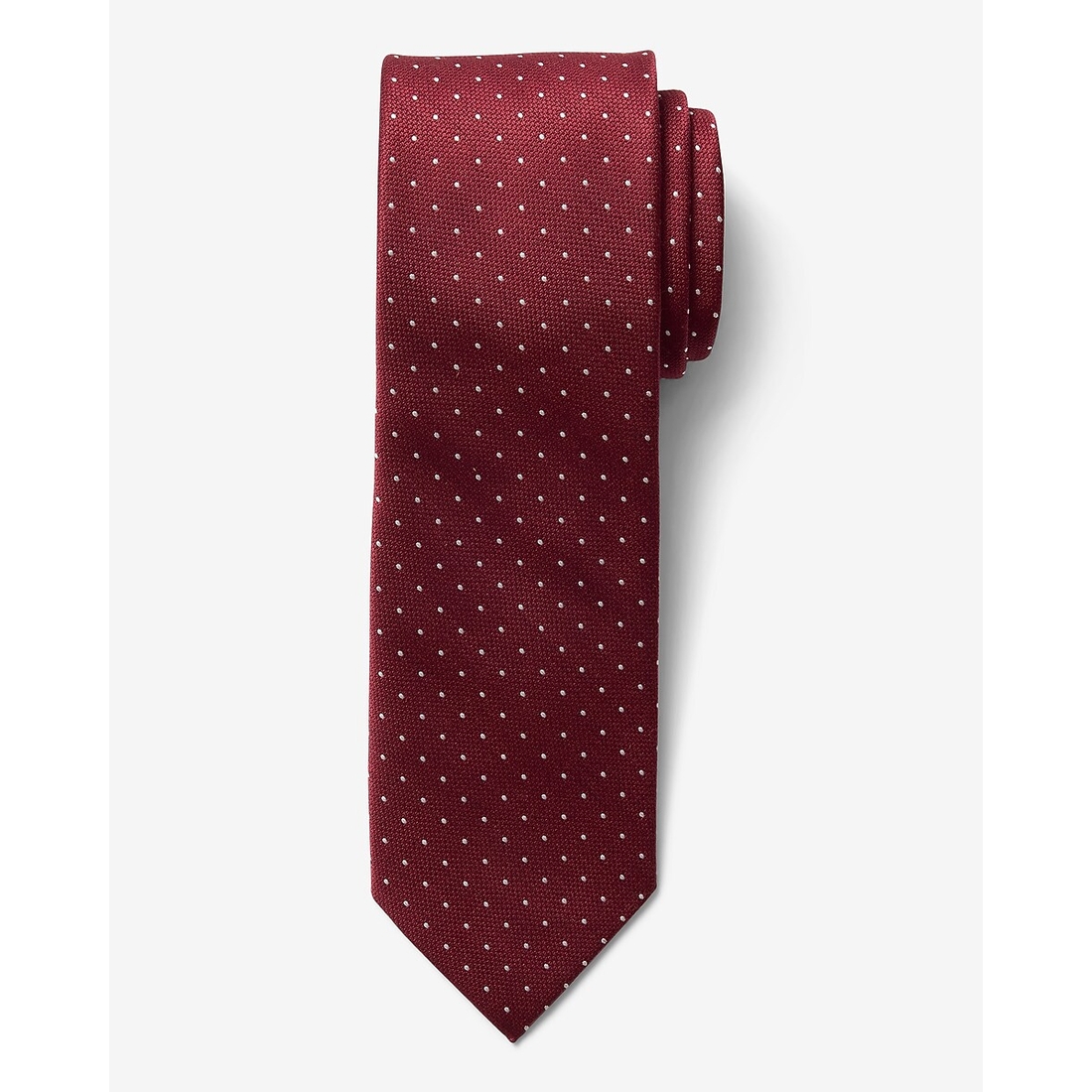 Express Classic Burgundy Polka-Dot Tie