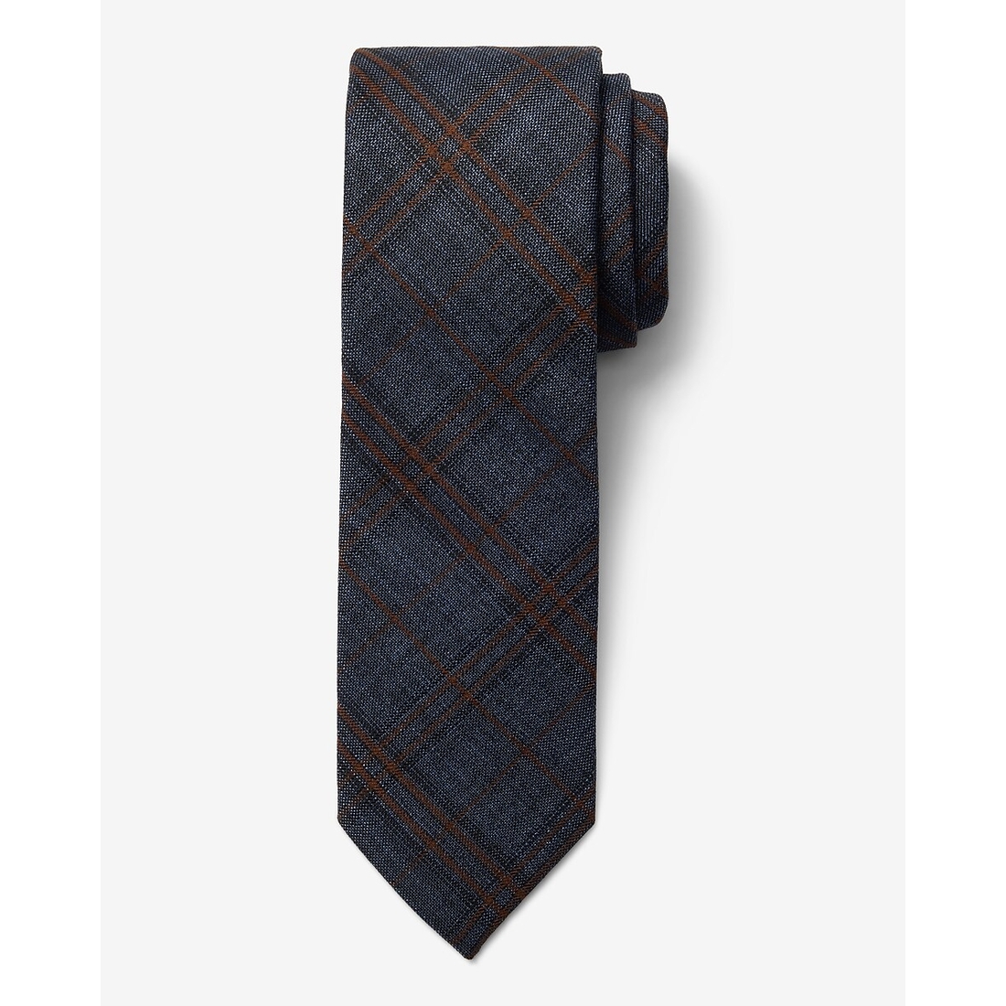 Express Classic Navy Plaid Tie