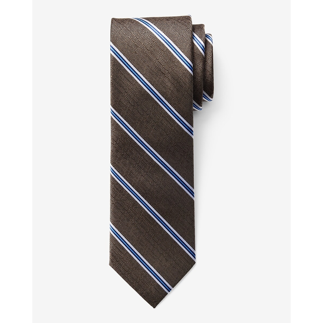 Express Classic Brown Varsity Striped Tie