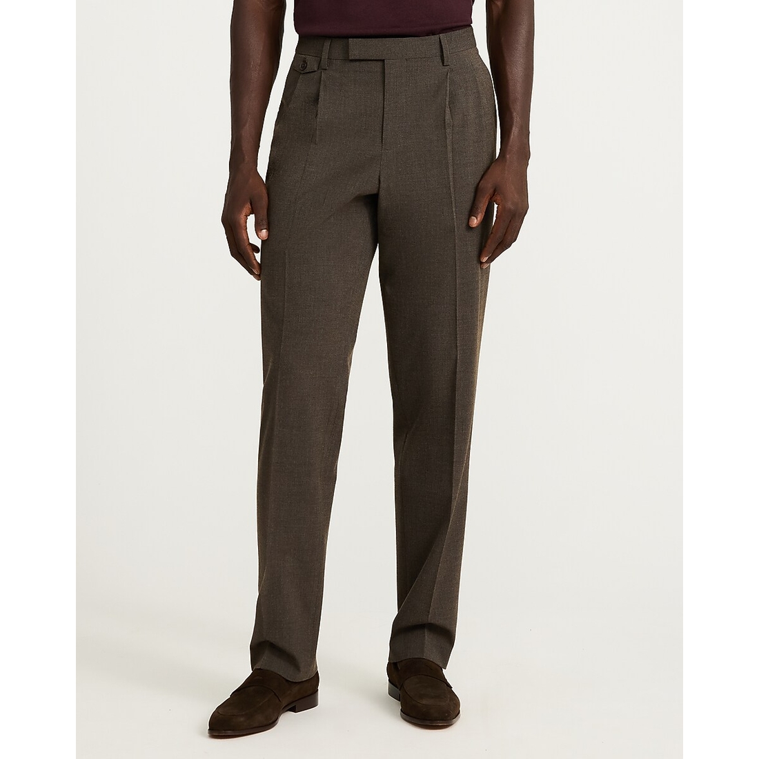 Express Classic Chestnut Brown Luxe Tailored Pant