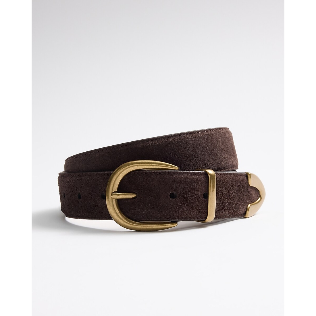 Express Brown Suede Leather Belt