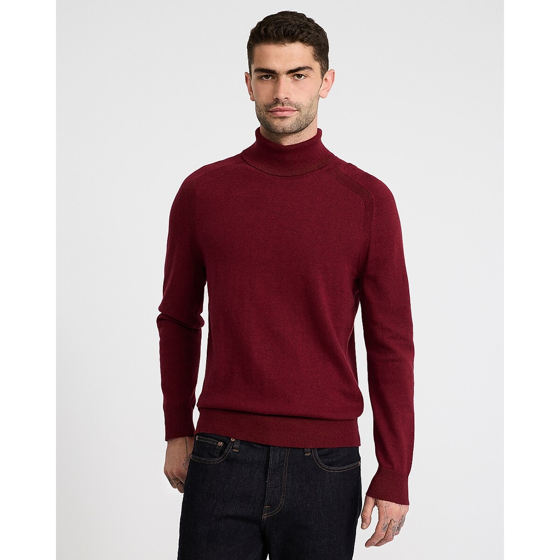 Express Turtleneck Cotton-Cashmere Sweater