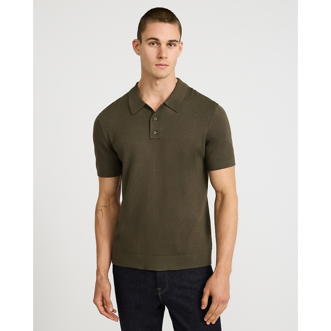 Express Luxtouch Short Sleeve Sweater Polo