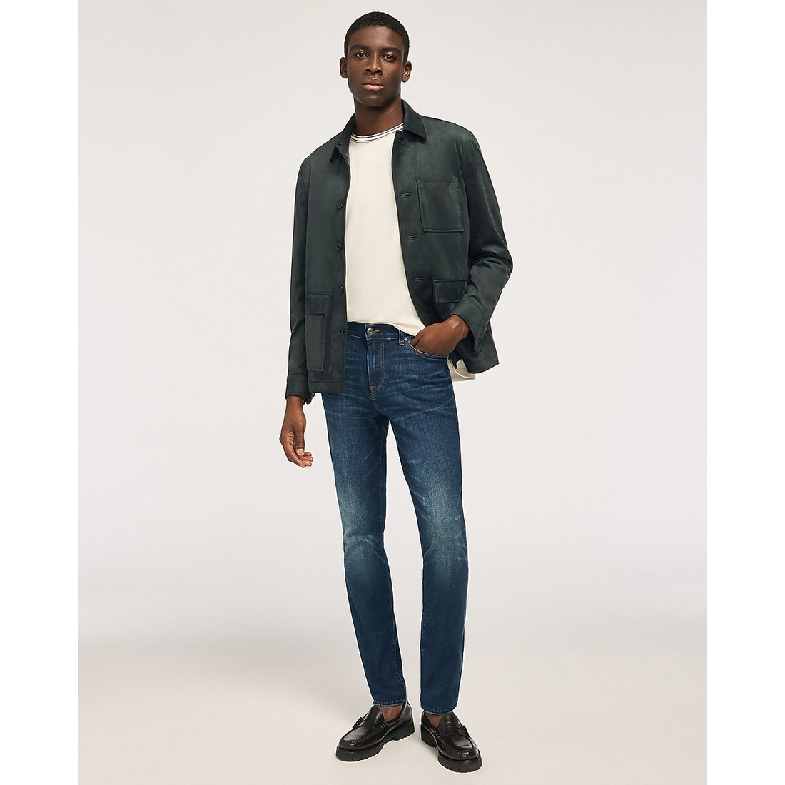 Express Skinny Medium Wash Jeans in Hyper Stretch
