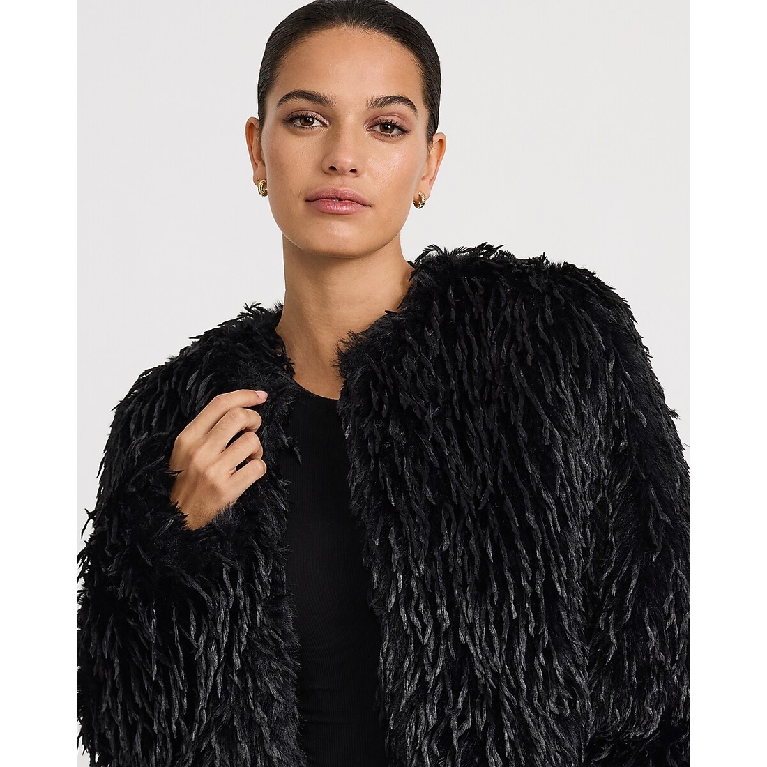 Express Faux Feather Jacket