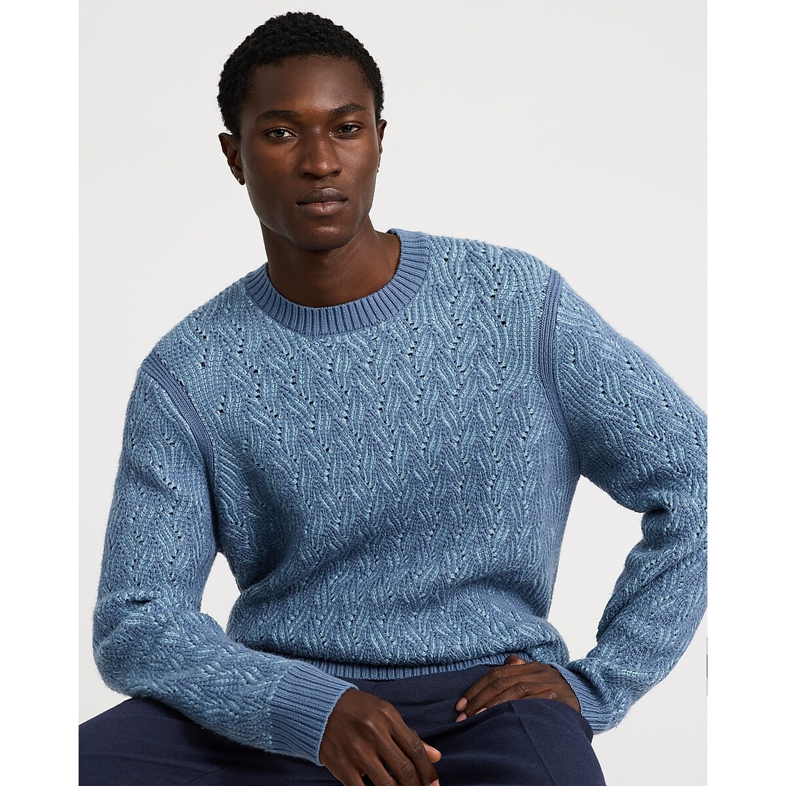 Express Oversized Cable Knit Crew Neck Sweater