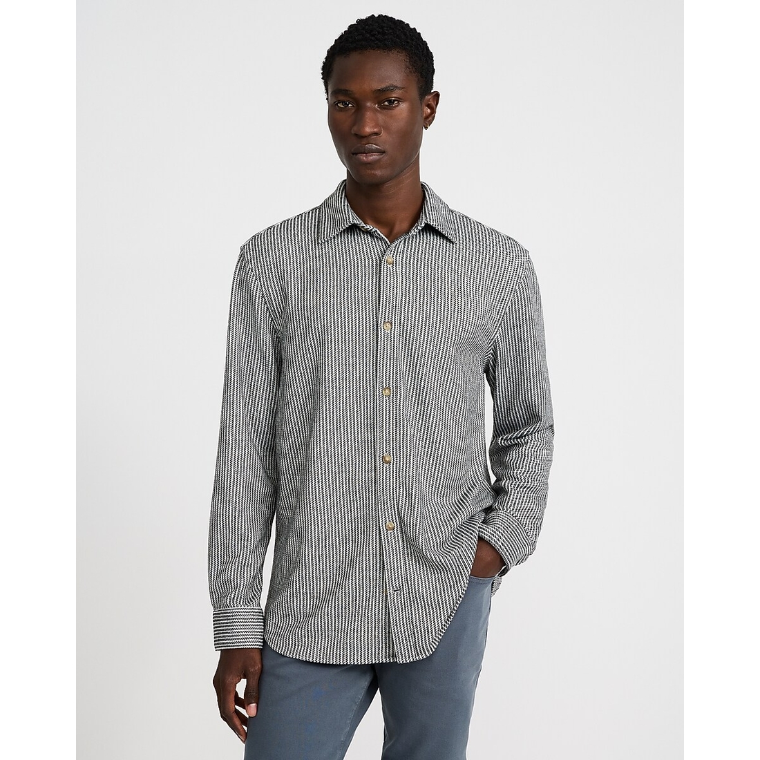 Express Striped Sweater Flannel