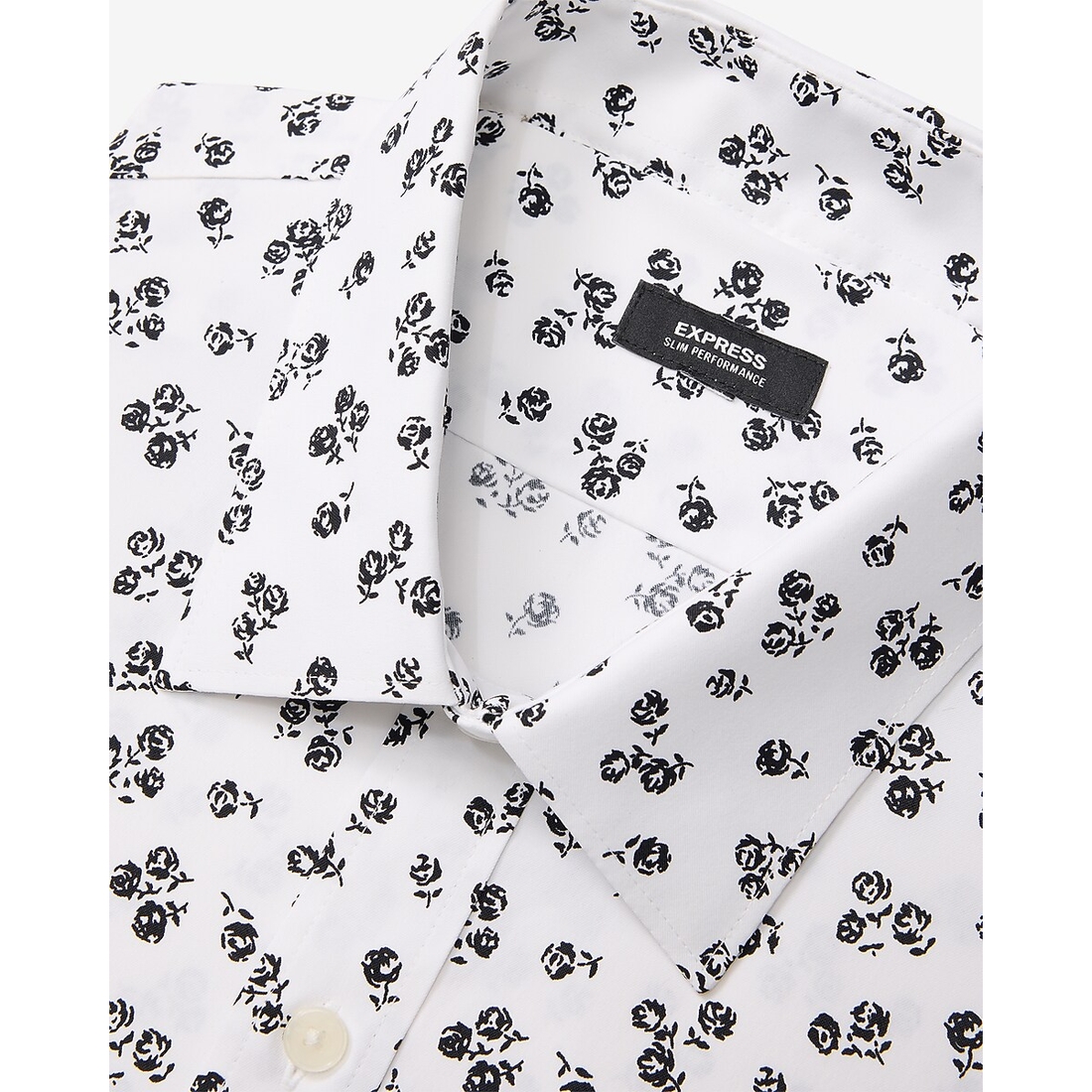Express Slim Mini Rose Wrinkle-Resistant Everyday Performance Dress Shirt