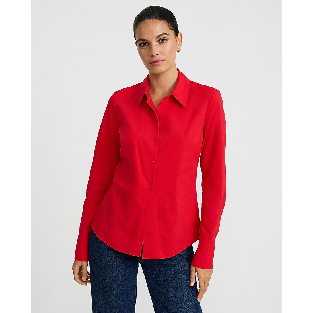 Express Stretch Cotton Poplin Essential Shirt