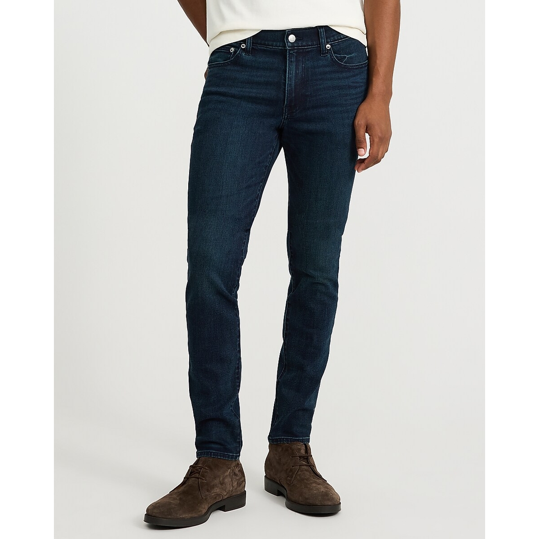 Express Skinny Dark Wash Jeans in Hyper Stretch