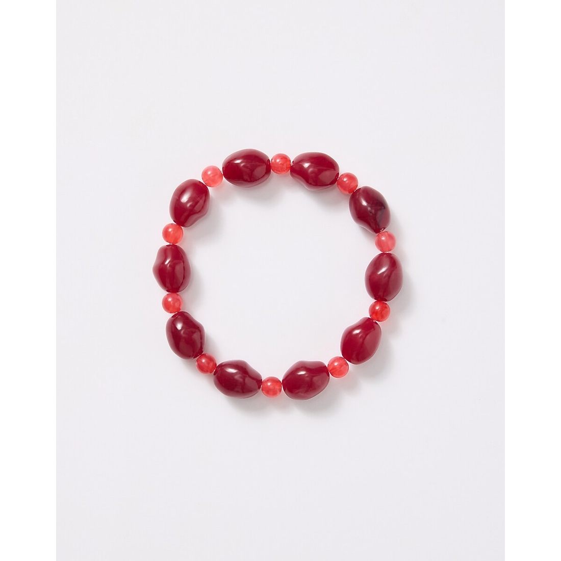 Express Red Small Beaded Bracelet