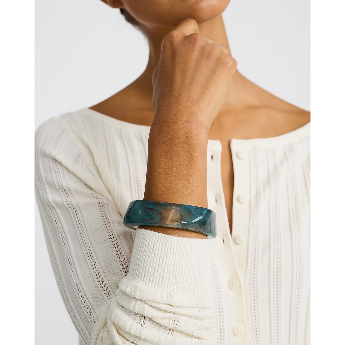 Express Emerald Green Bangle Bracelet