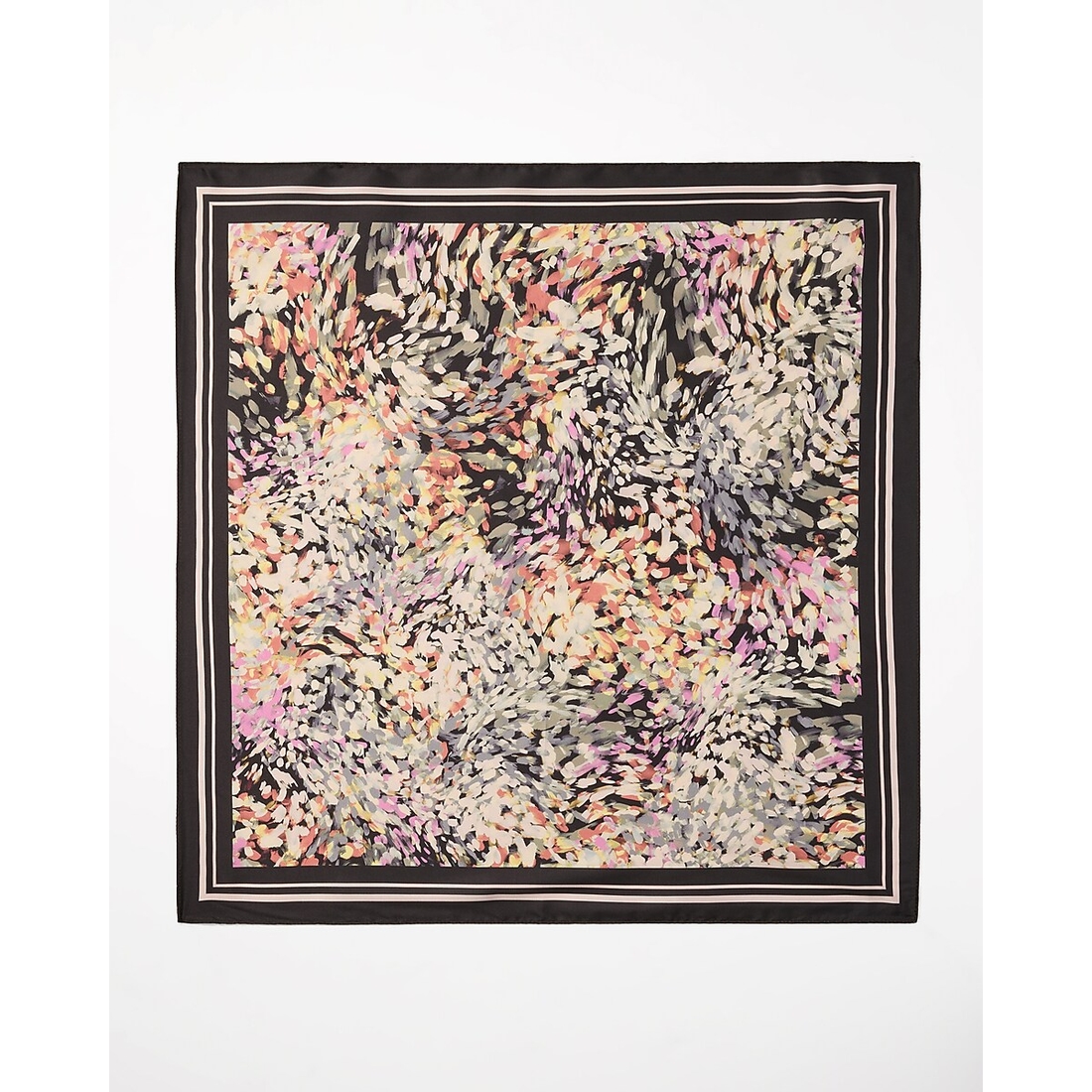 Express Satin Floral Paint Scarf