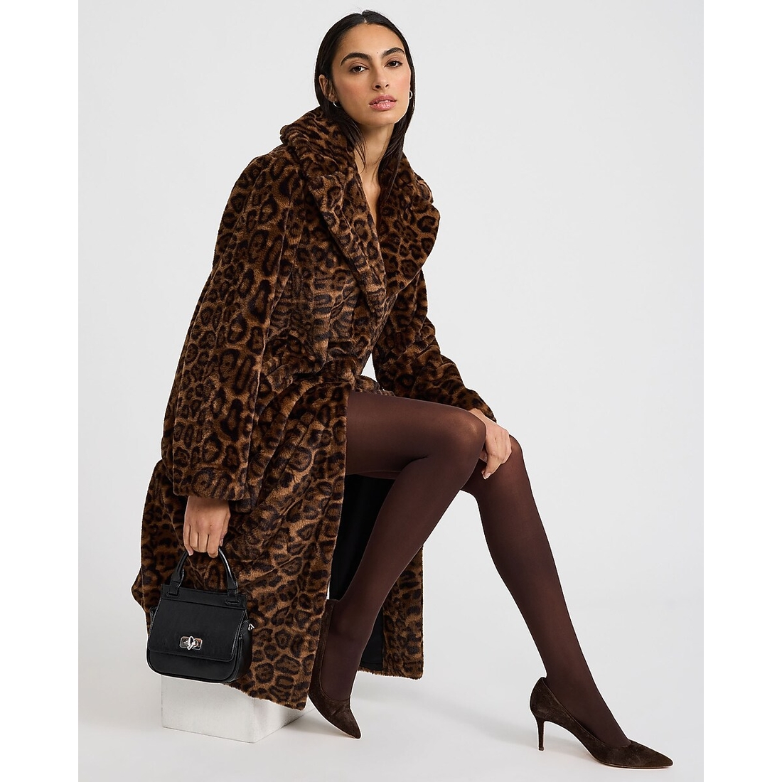 Express Brown Sheer Full Tights