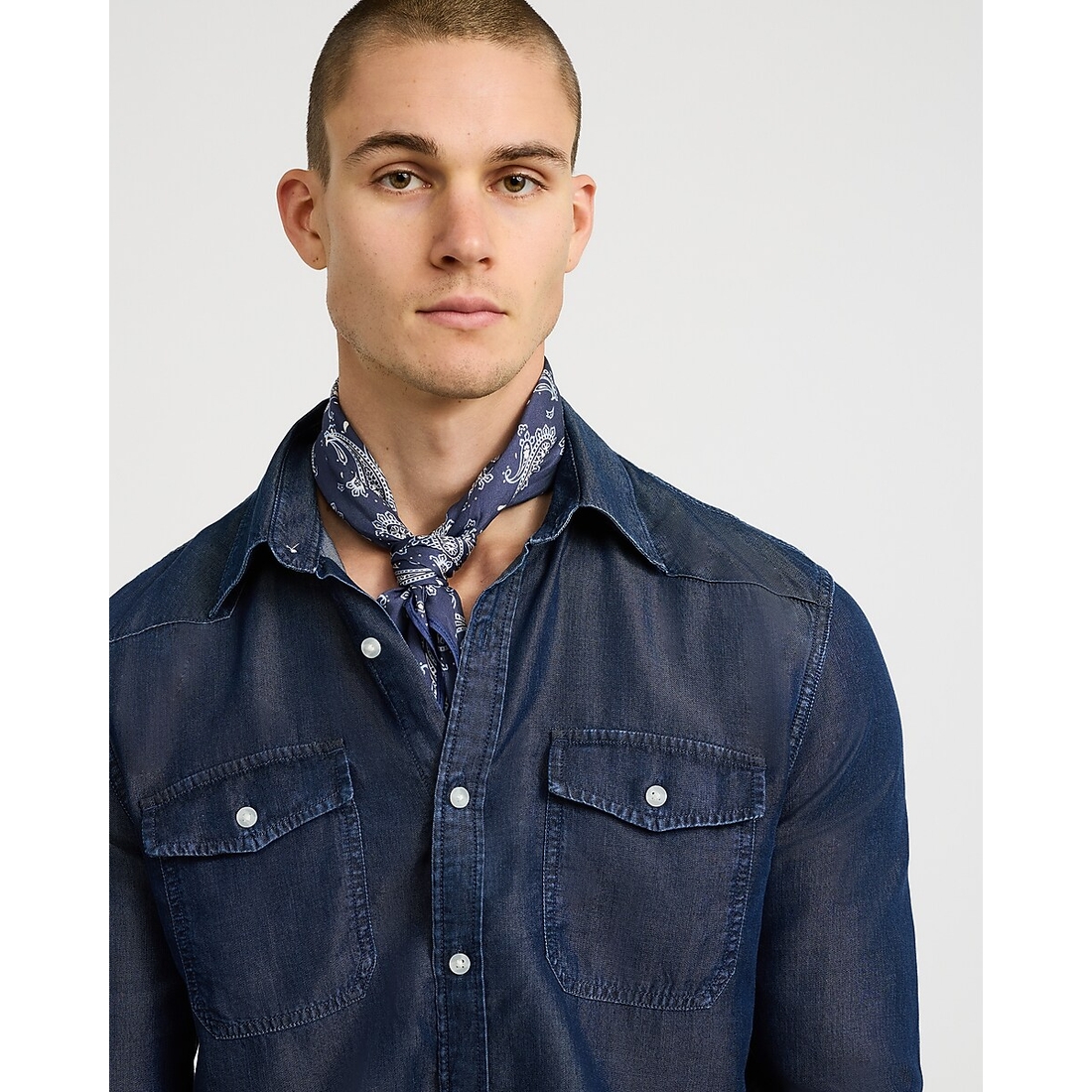 Express Navy Paisley Neckerchief