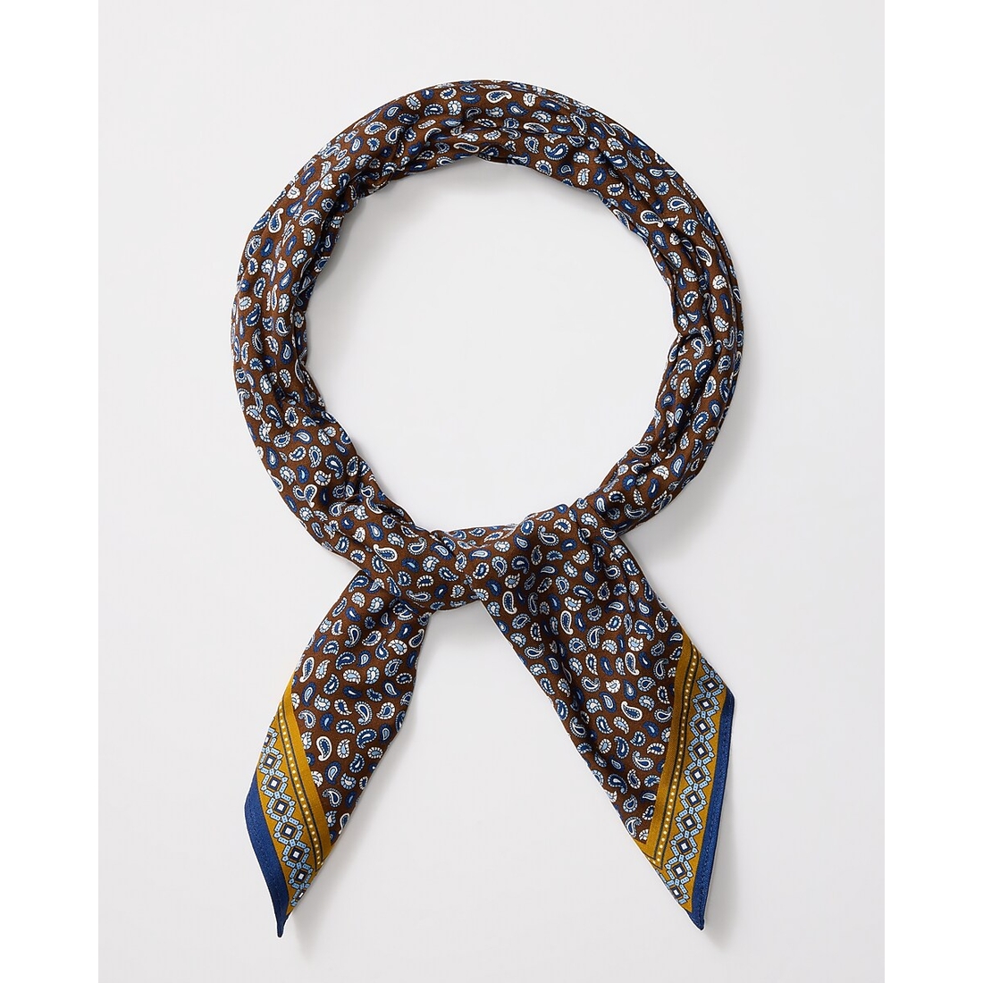 Express Blue Mini Paisley Neckerchief