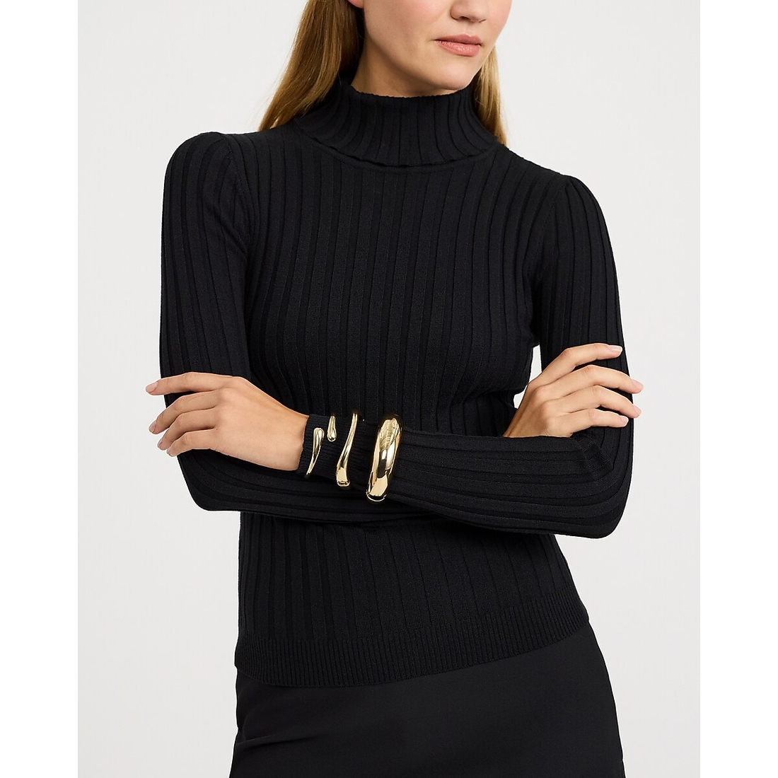 Express Chunky Gold Organic Bangle Bracelets